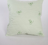 Подушка Бамбук 70х70см (внешний слой: синтетическое волокно с добавлением бамбуковых волокон, наполнитель: силиконизированное шаровое волокно, чехол: тик смесовый)