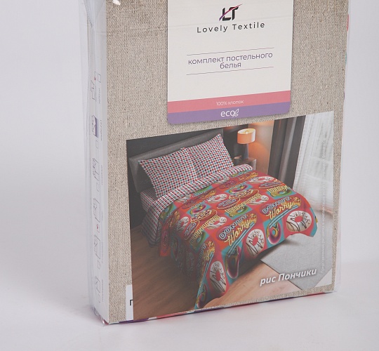 Постельное белье перкаль набивной 115г/м2, Пончики