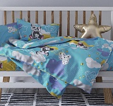 Постельное белье детское (ясли) с одной наволочкой 60х60 (бязь ГОСТ набивная, 140г/м2), расцветка ассорти