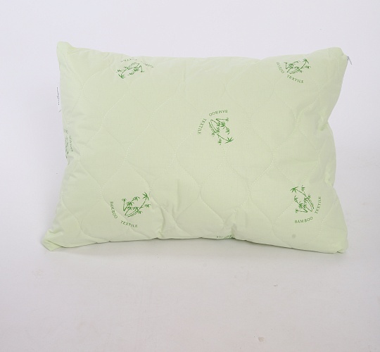 Подушка Бамбук 50х70см (внешний слой: синтетическое волокно с добавлением бамбуковых волокон, наполнитель: искусственный лебяжий пух, чехол: тик смесовый)