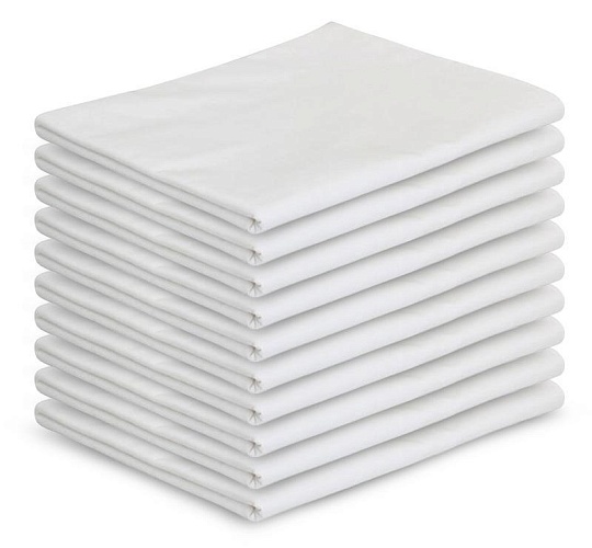 Простыня детская 110х150см бязь ГОСТ отбеленная 140г/м2, 10шт.