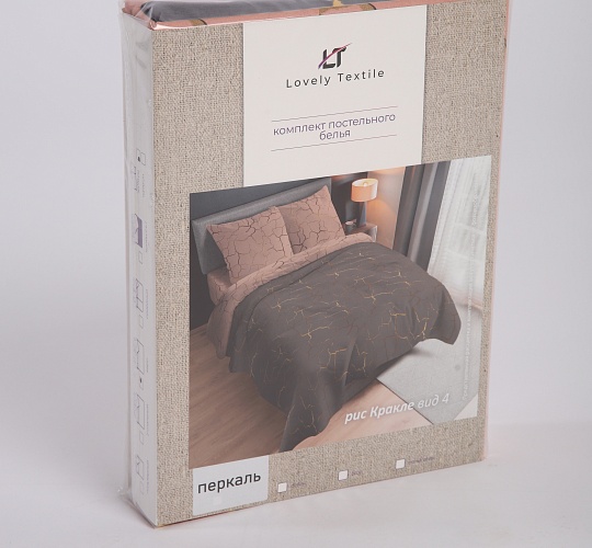 Постельное белье перкаль набивной 115г/м2, Кракле вид 4
