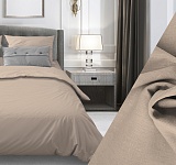 Постельное белье бязь ГОСТ гладкокрашенная 140г/м2, бежевый