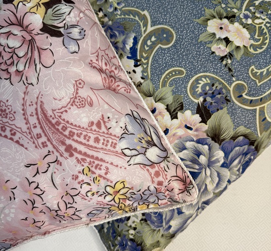 Подушка 70х70 с кантом (пух-перо/тик смесовый цветной)