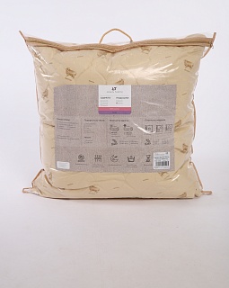 Подушка 70х70 Овечка (внешний слой: синтетическое волокно с добавлением шерсти, наполнитель: искусственный лебяжий пух, чехол: тик смесовый)