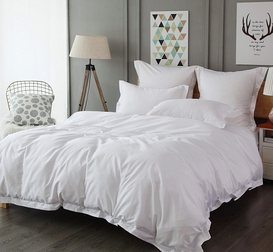 Простыня сатин белый 135г/м2