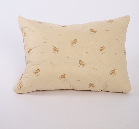 Подушка 50х70 Овечка (верхний слой: синтетическое волокно с добавлением шерсти, наполнитель: силиконизированное шаровое волокно, чехол: тик смесовый)