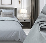 Постельное белье бязь гладкокрашенная 120г/м2, серый