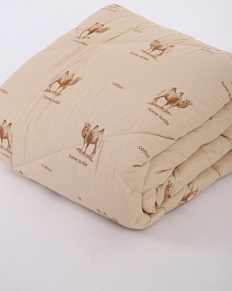 Одеяло Премиум Верблюд 400г/м2 (синтетическое волокно с добавлением шерсти/поплин хлопок 100%)