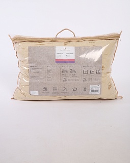 Подушка 50х70 Овечка (внешний слой: синтетическое волокно с добавлением шерсти, наполнитель: искусственный лебяжий пух, чехол: тик смесовый)