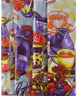 Набор полотенец вафельных Кофе, 35х60 см, 4 штуки в упаковке