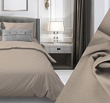 Постельное белье бязь ГОСТ гладкокрашенная 140г/м2, темно-бежевый