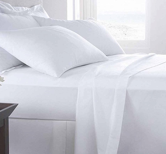 Простыня сатин белый 135г/м2