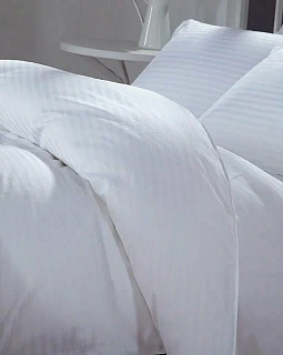 Пододеяльник страйп-сатин 1х1 белый 140г/м2