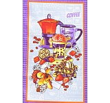 Набор полотенец вафельных Кофе, 35х60 см, 4 штуки в упаковке