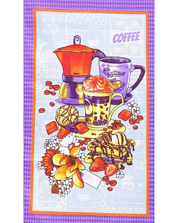 Набор полотенец вафельных Кофе, 35х60 см, 4 штуки в упаковке