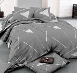 Постельное белье 2-спальное с двумя наволочками 50х70 (полисатин набивной, 80г/м2), расцветка ассорти