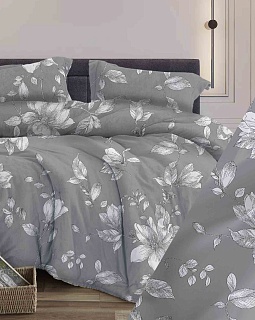 Постельное белье бязь набивная 120г/м2, Грация серый