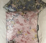 Подушка 70х70 с кантом (пух-перо/тик смесовый цветной)