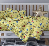 Постельное белье детское (ясли) с одной наволочкой 60х60 (бязь ГОСТ набивная, 140г/м2), расцветка ассорти