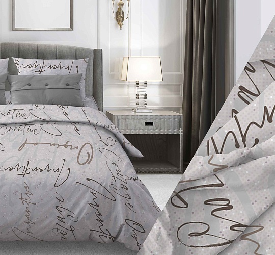 Постельное белье бязь набивная 120г/м2, Креатив