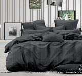 Постельное белье страйп-сатин 130г/м2, графит