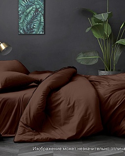 Постельное белье поплин гладкокрашенный 110г/м2, Шоколад