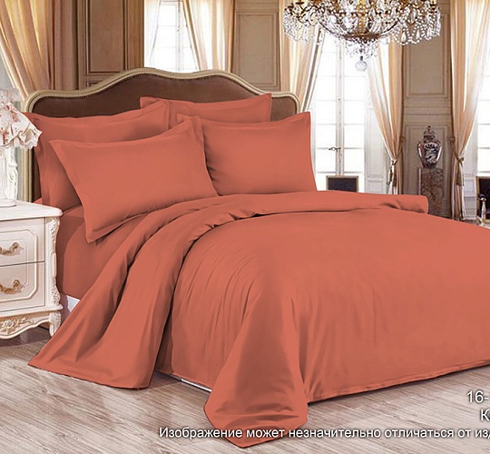 Постельное белье сатин гладкокрашенный 120г/м2, Коралл