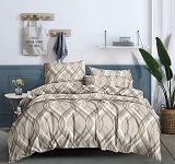 Постельное белье 2-спальное с двумя наволочками 50х70 (полисатин набивной, 80г/м2), расцветка ассорти