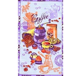 Набор полотенец вафельных Кофе, 35х60 см, 4 штуки в упаковке