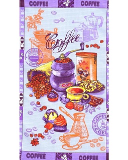 Набор полотенец вафельных Кофе, 35х60 см, 4 штуки в упаковке