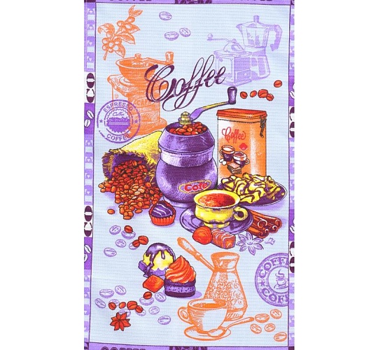 Набор полотенец вафельных Кофе, 35х60 см, 4 штуки в упаковке