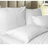 Наволочка страйп-сатин 3х3 белая 140г/м2