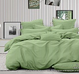 Постельное белье страйп-сатин 130г/м2, фисташка