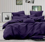 Постельное белье страйп-сатин 130г/м2, черника